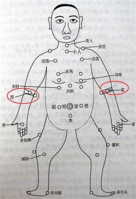 小手臂有痣|胳膊痣的位置与命运图解大全